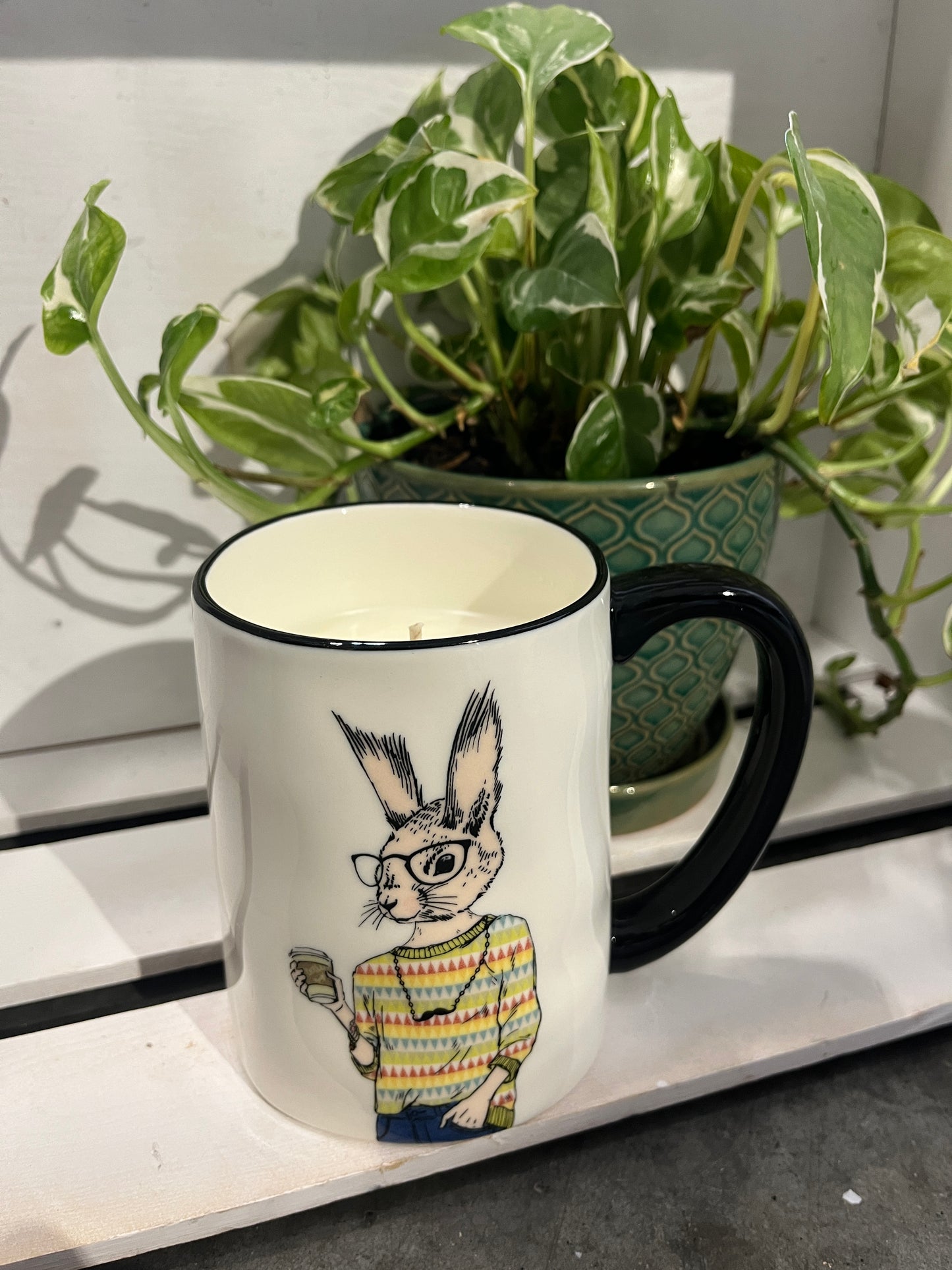 Mr. Rabbit Mug Candle